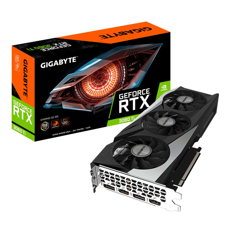 Gigabyte GeForce RTX 3060 Ti OC 8G Graphics Card - كرت الشاشة